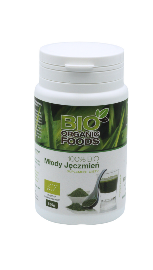 Sok z młodego jęczmienia sproszkowany bio 150 g - Bio Organic Foods